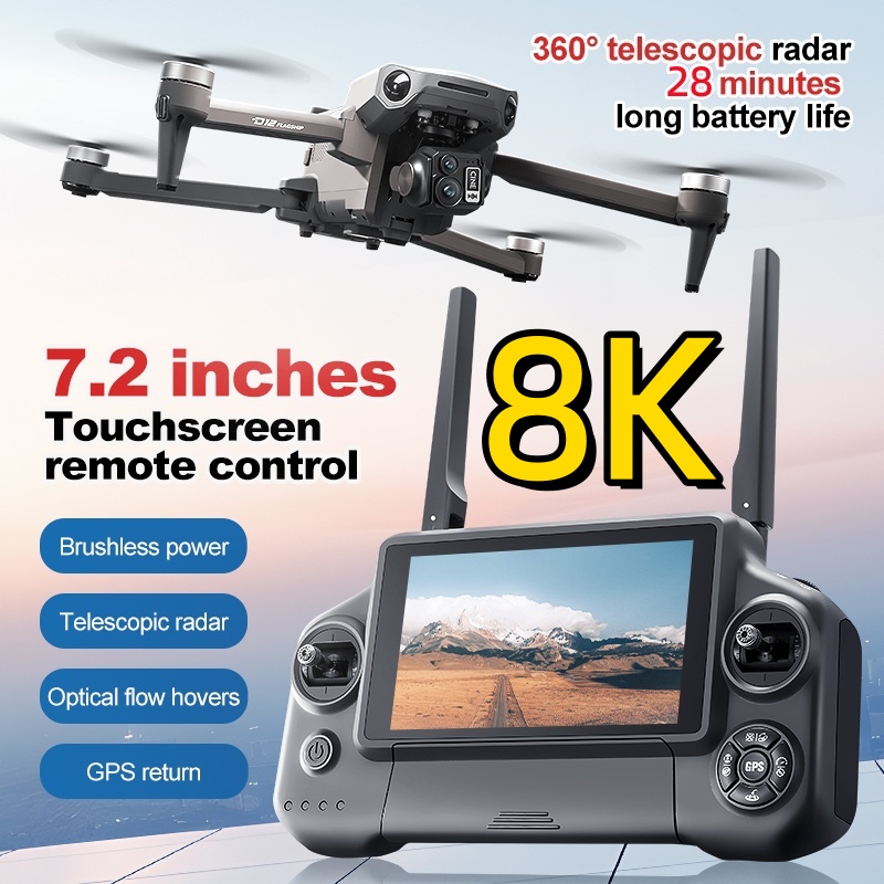 Drone RC Quadricóptero 8K com  - Drone Gimbal Case avaliação e preço