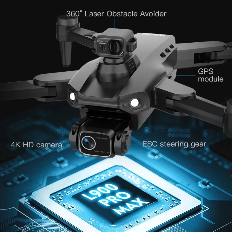 L900 Pro MAX GPS Drone 4K Prof - Drone Gimbal Brushless avaliação e preço