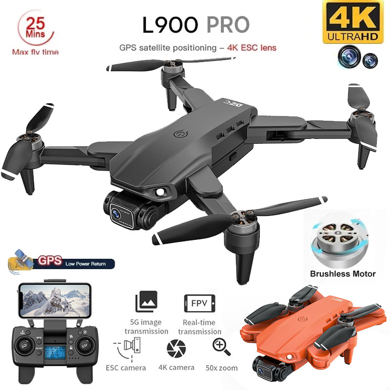 L900 pro gps drone 4k profissi - Drone Gimbal Brushless avaliação e preço