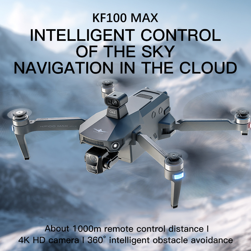 Kf100 max gps drone 4k câmera  - Drone Gimbal Brushless avaliação e preço