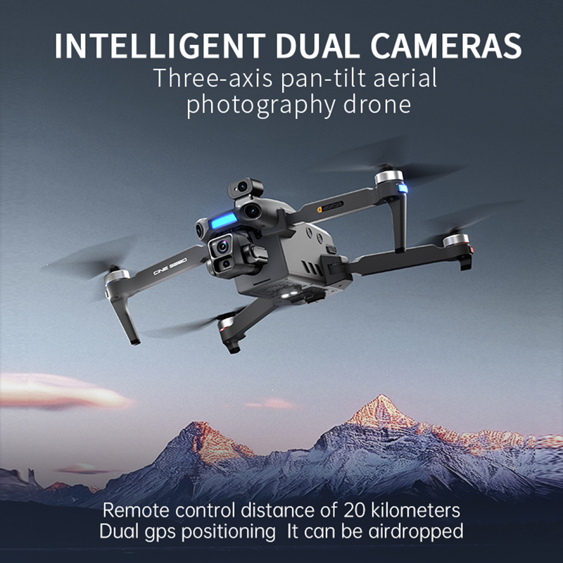 Novo Drone 8K com Câmera Dupla - Drone Gimbal Mount avaliação e preço