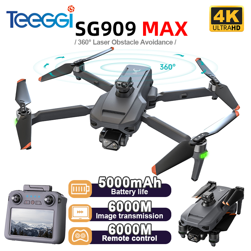 Drone Teeggi SG909 MAX GPS com - Drone Gimbal 3 Axis avaliação e preço