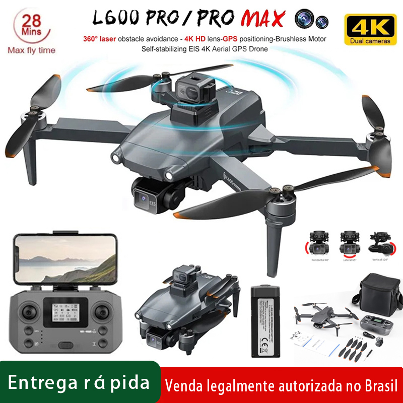 L600 Pro MAX /L600 PRO Drone 4 - Drone Gimbal 3 Axis avaliação e preço