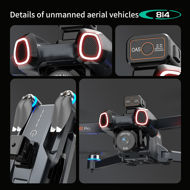 Drone profissional 814 com câm - Drone Gimbal 2 Axis avaliação e preço