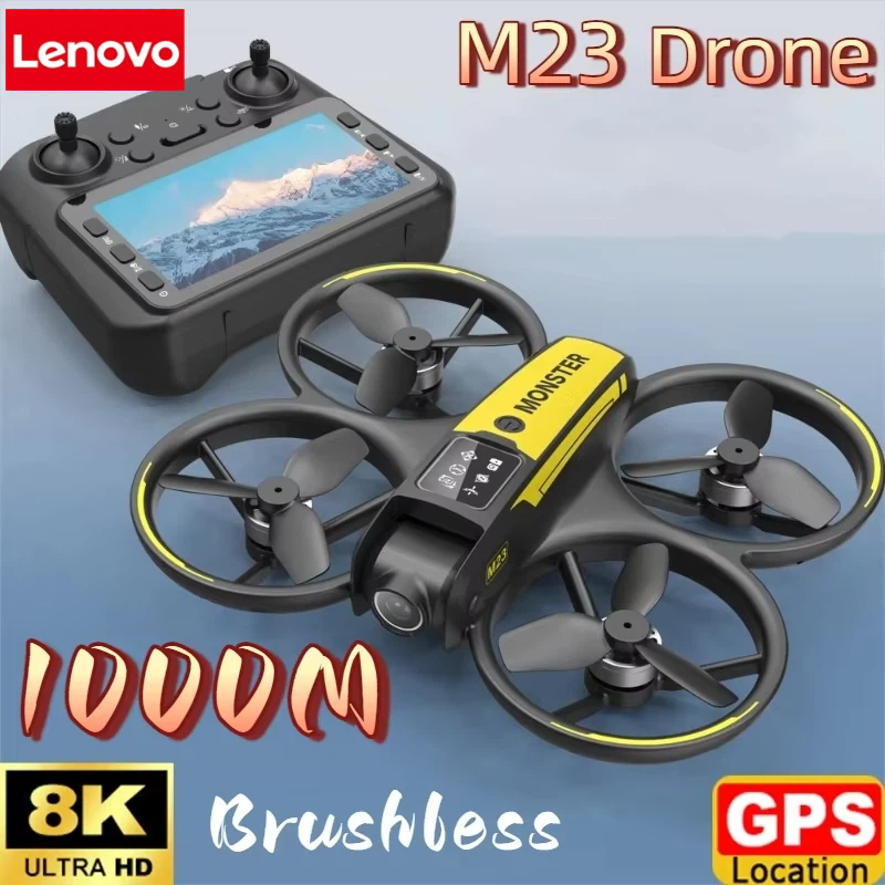 Drone Lenovo M23 HD 8K com Câm - Drone Gimbal Mount avaliação e preço