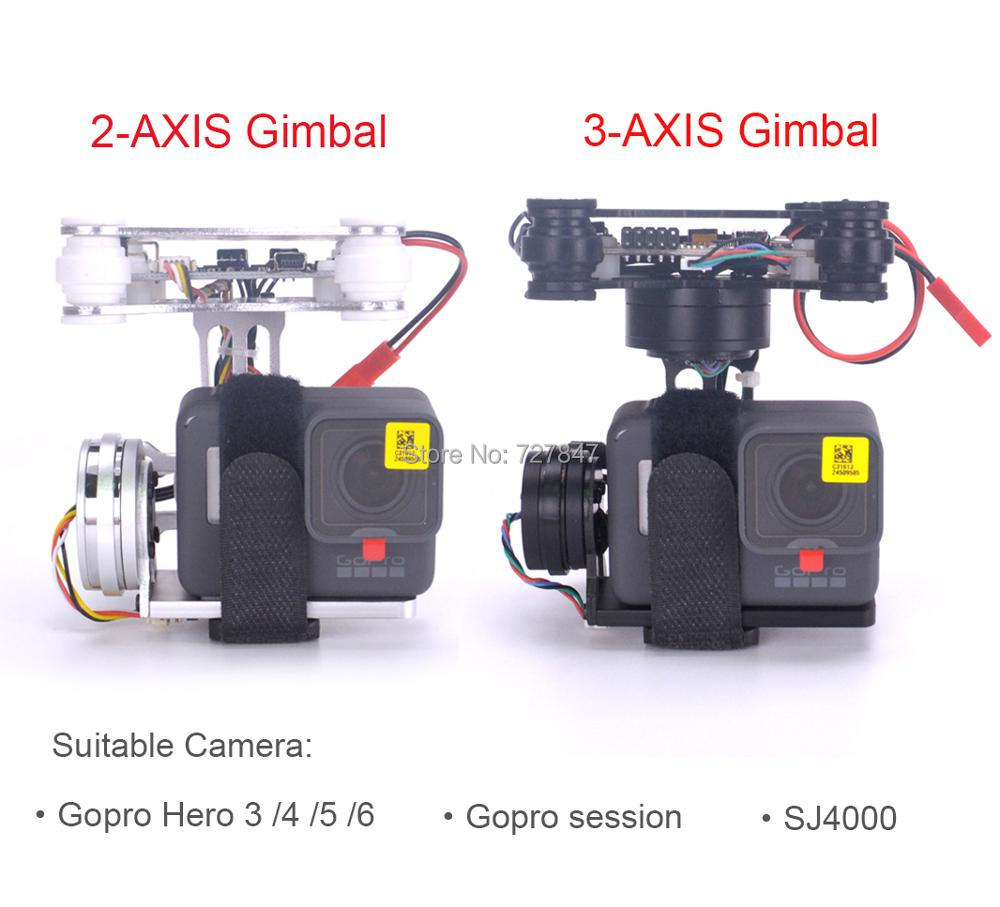 Placa rtf fpv 3 eixos/leve, gi - Drone Gimbal For Gopro Hero avaliação e preço
