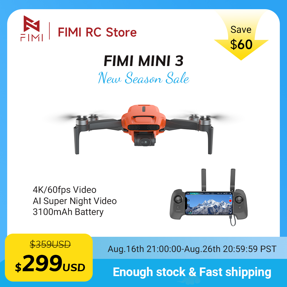 Drone FIMI MINI 3 com Câmera 4 - Drone Gimbal 3 Axis avaliação e preço